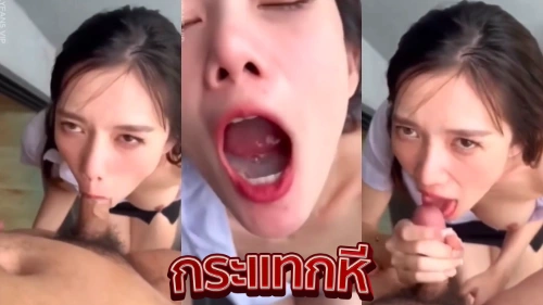 คลิปหลุดสาวสวย ndream น้องดรีม สาวไทยสุดสวยหน้าคมนมใหญ่ นักโม็คควยให้แฟนจับชักว่าวเสียวๆ โดนแฟนกระแทกปากน้ำแตกคาปากอย่างเด็ด