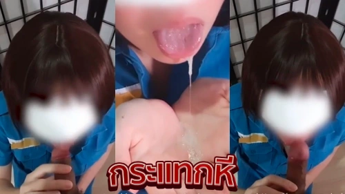 คลิปหลุดนักเรียน สาวผมสั้นโดนแฟนจับกดหัวโม็คควยคาชุดเนตรนารีเสียวๆ ดูดควยเลียไข่ให้อย่างเด็ดลีลาโคตรดี ก่อนโดนเย็ดปากซอยรัวๆจนน้ำแตกคาปากเสียวๆ